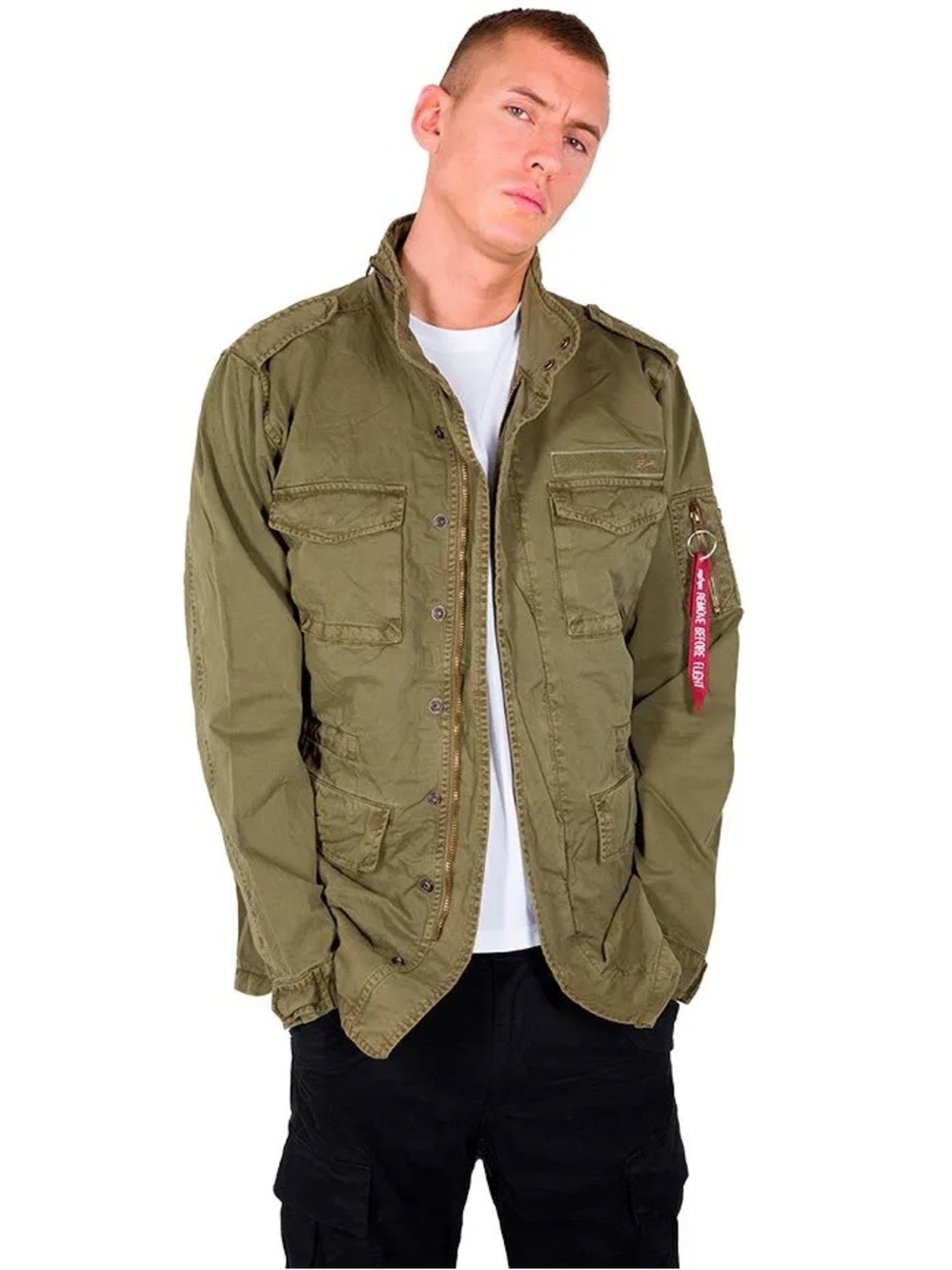 Alpha Industries Huntington Field Coat Olive Green Army Jacket
